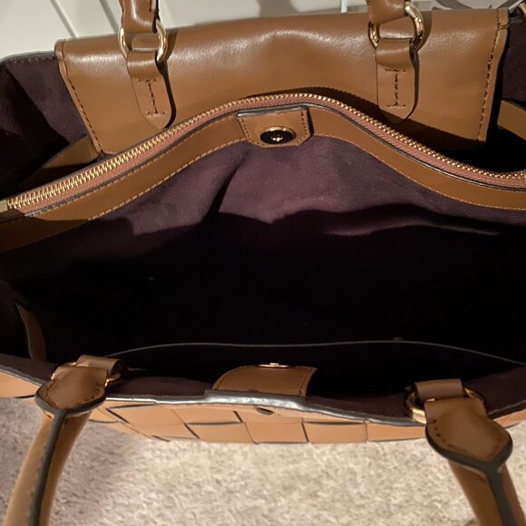 Michael Kors Medium Brown Handbag with Gold Hardware - Picture 6 of 11